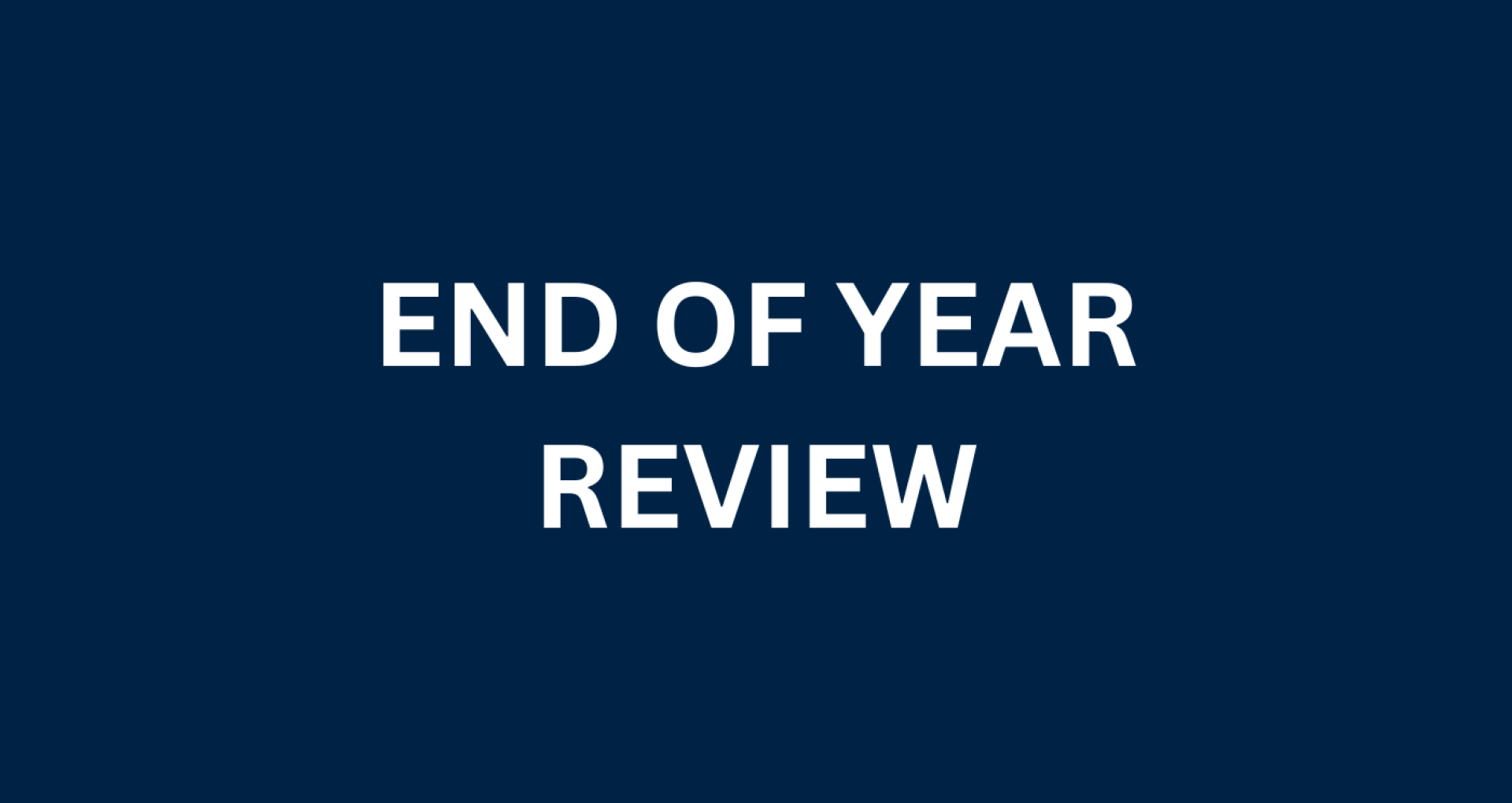 The end of year review from our National Sales Manager - Wynand Du Toit