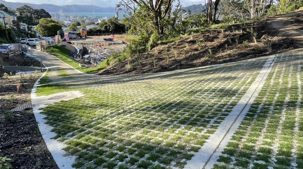 Grasscrete™ at Omāroro Water Reservoir